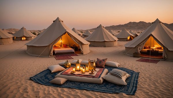 Dormir dans le désert de dubaï : expériences inoubliables